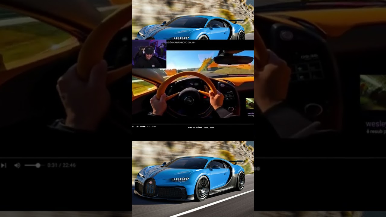 react coringa BUGATTI CHIRON