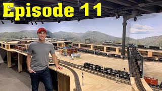 Train Layout Update 11 - Backdrops Installed - JDstucks