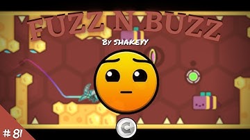 Geometry Dash - Daily Level #81 FUZZ N BUZZ 100% All Coins [Hard Level] By Shakeyy