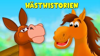Hästen och åsnan | Sagor för barn | Tecknat på Svenska | Hästhistorien