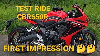 HONDA CBR650R. Test ride and first impression.