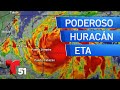 Eta se convierte en un poderoso huracán categoría 3