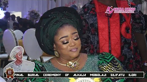 18karat Gold jewelery rockers at the final burial ceremony of Alh.mobolaji Silifatu Ilori