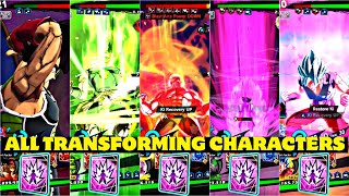 ALL TRANSFORMING CHARACTERS UPDATED 🔥!!! IN DRAGON BALL LEGENDS