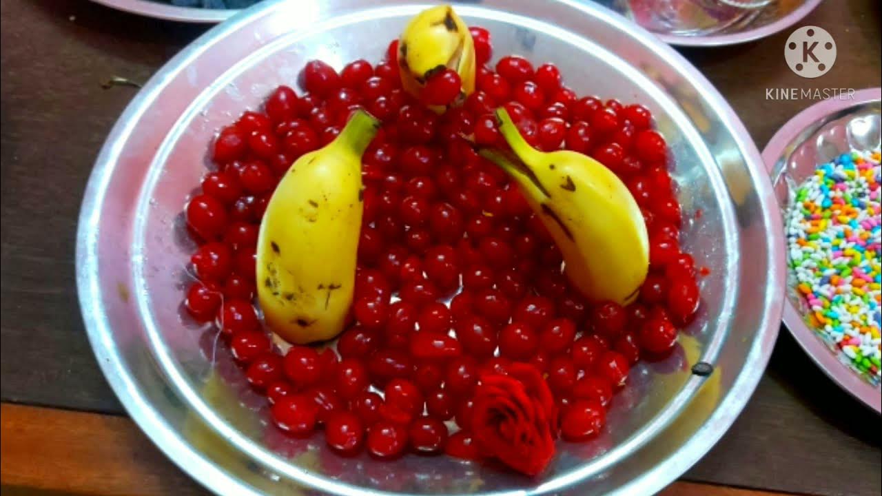 Aarthi plates decoration in our family wedding function YouTube