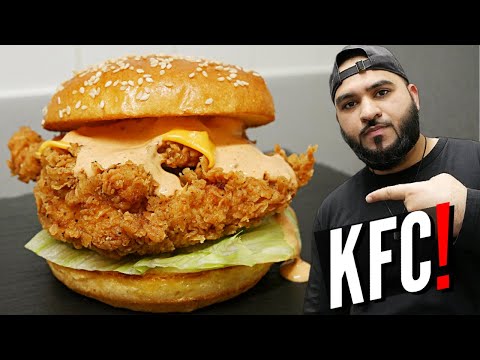 KFC ZINGER BURGER RECIPE | WITH SAUCE