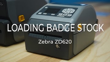 Zebra ZD620: Proper Badge Loading - Choose 2 Rent - Rental Device Support