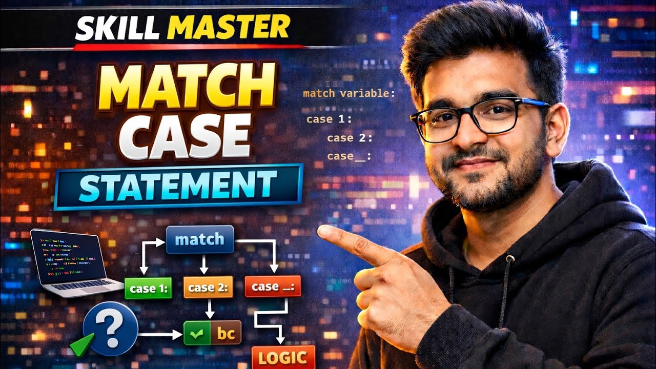Match Case Statement in Python | Complete Tutorial for Beginners - YouTube