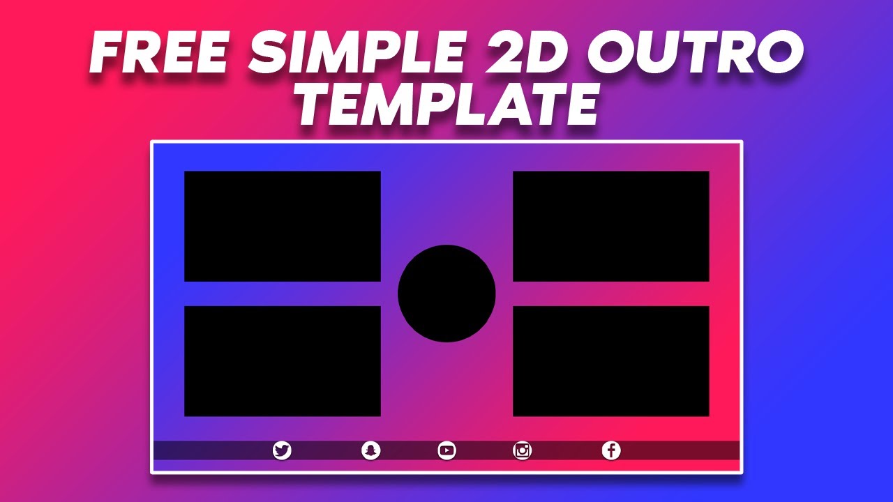 Free Simple Gradient 2D Outro #2 | D.U. Arts