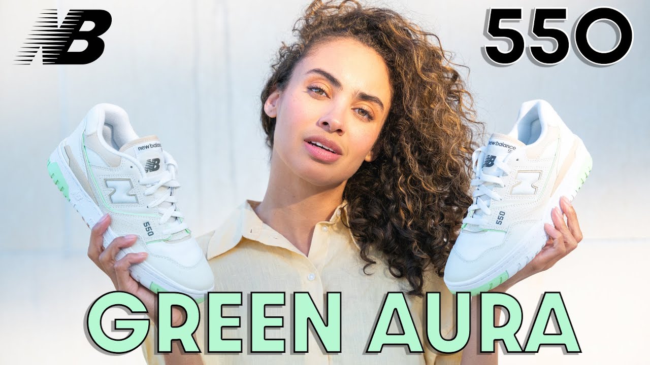 A TOP sneaker for SPRING and SUMMER! New Balance 550 Green Aura On Foot