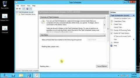 Windows Task Scheduler Overview on Windows Server 2012