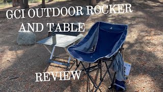 GCI Rocker Pod and GCI Compact Table Review