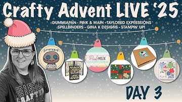 Day 3 🔴 Crafty Advent LIVE 2025 | Interactive Crafting & Giveaway Series