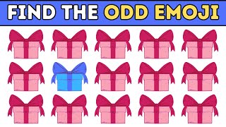 Find the Odd Emoji 🎁 | Test Your Eyes | Emoji Challenges