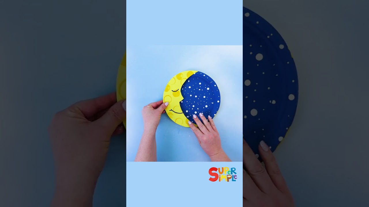 ⁣Sun And Moon Craft  #shorts #kidscrafts #sunandmoon #supersimplecrafts