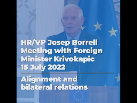 HR/VP Press conference | Meeting with FM Krivokapic | #02 Alignment & Bilateral Relations