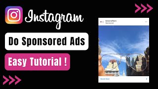 How to do Sponsored Ads on Instagram !