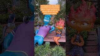 Would you meet these characters from Elemental? 🔥💦 #elemental #disney #pixar #disneyworld #shorts