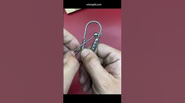 Creating Unique Keychains with Special Steel Wire #uniquewire #handcraft #diyprojects #keychain