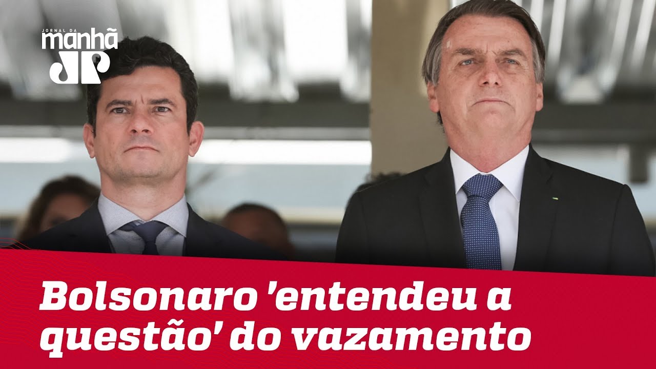 Segundo Moro, Bolsonaro 'entendeu a questão' do vazamento de mensagens - YouTube Jovem Pan News