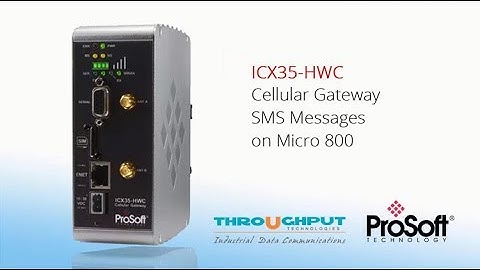 ICX35 – HWC Cellular Gateway - SMS messaging with an Allen-Bradley Micro800 Controller