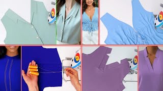 4 Basic information on best way to collar neck design cutting and stitching | Sewing tips and tricks