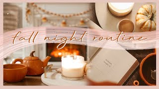 FALL NIGHT ROUTINE | a peaceful \& cozy autumn evening 🍂🕯☕️