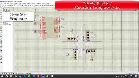 Simulasi Lampu Merah dengan 4 Simpang Menggunakan Proteus dan Atmel Studio 7