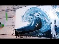 (54) BEST OCEAN WAVE Acrylic Pour EVER!!!