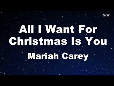All I Want For Christmas Is You - Mariah Carey  Karaoke【No Guide Melody】