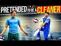 Pretended to be a cleaner volleyball indoor prank 30