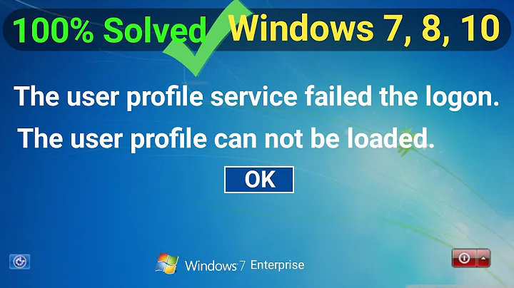 How to Fix User Profile Cannot Be Loaded - Windows 10, Windows 7, Windows 8 _ 2021