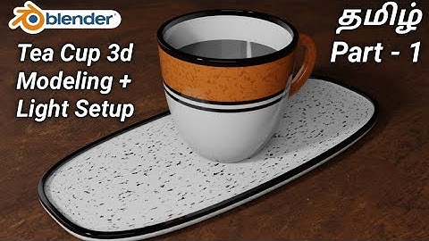 Part - 1 Tea Cup 3d Modeling + Light Setup in Blender #blendertutorial#3dmodeling #blender3dmodeling