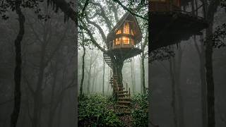 Built a Dream Treehouse in the Forest 🌲 #satisfying #forest #beforeandafter