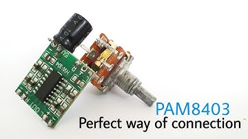 How to make simple audio amplifier using PAM8403 | How to add potentiometer in PAM8403
