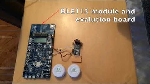 Video showing a Bluegiga module detecting iBeacons.