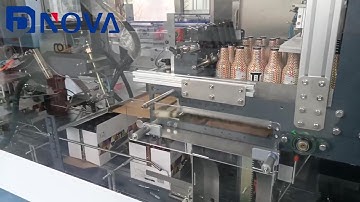 Wrap Around Case Packer for glass bottles pet bottles 15 packers per minute
