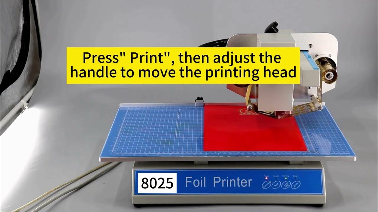 8025 Digital Foil Printer Drive Installation, Design Adjusting And