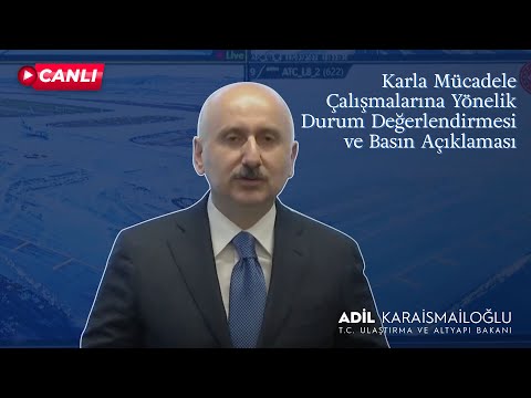 #Canlı | Karla Mücadele Çalışmalarına Yönelik Durum Değerlendirmesi ve Basın Açıklaması | İstanbu…