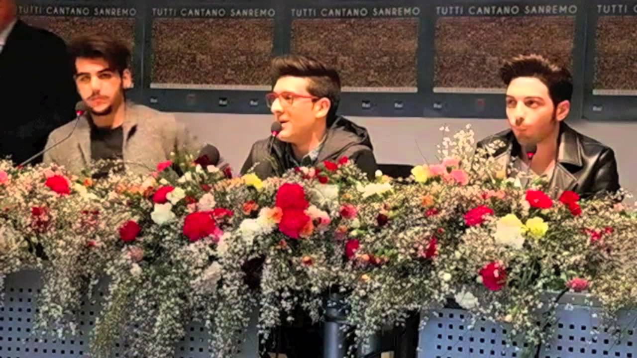 Sanremo 2015 - Il Volo in conferenza Stampa il Giorno Prima della Vittoria