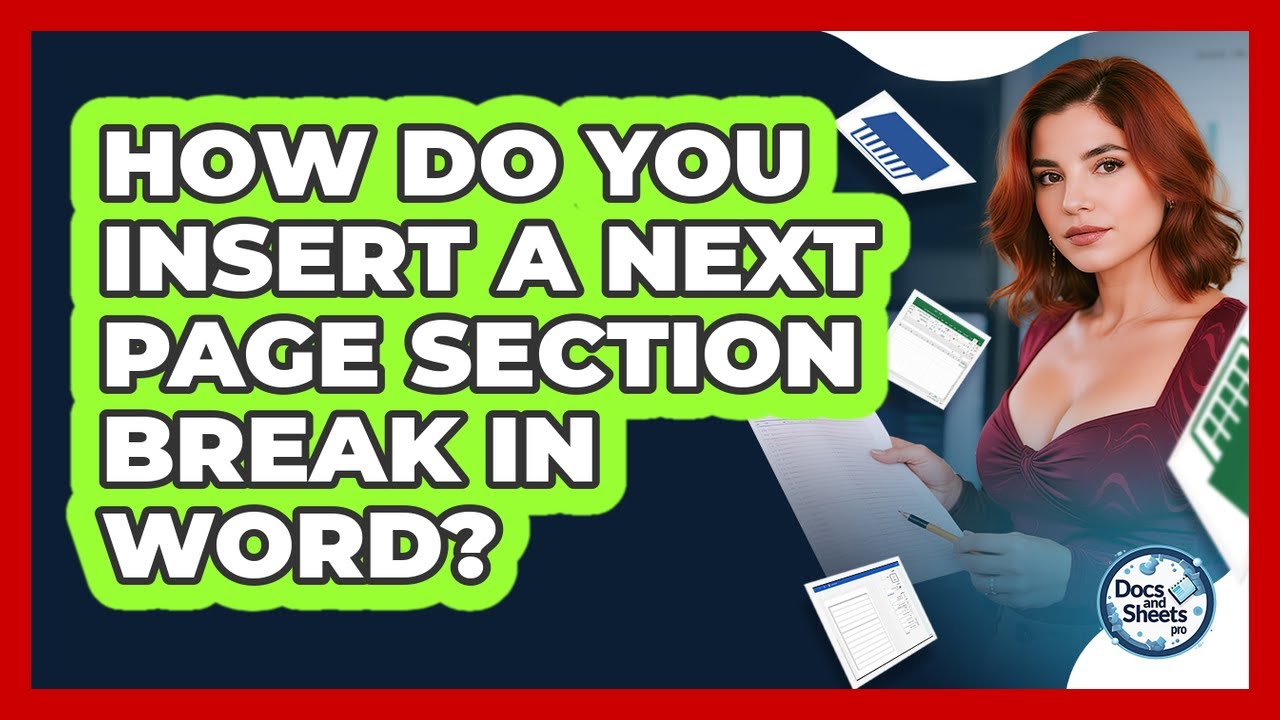 Nextpage Example Word How Do You Insert A Next Page Section Break In Word? - Docs and Sheets ...