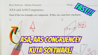 ASA and AAS Congruency Triangles Kuta Software