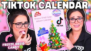 TIKTOK CANDY CALENDAR WAS A BAD IDEA!? | Freeze Dried Candy Advent Calendar
