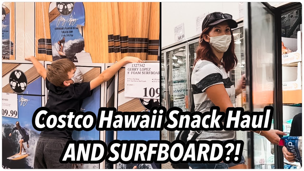 Hawaii Costco Fun Finds! | Costco SURFBOARD? Snack Haul