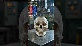 Watch a skull face model get crushed🥶