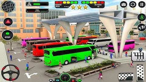 Dangerous bus driving / bus racing video / bus simulator ultimate gameplay / world bus driving sim