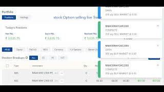 live Trade - Stock Option Selling