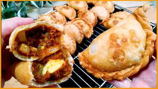 Corned Beef Curry Puffs/Melt-In-The-Mouth Pastry/Deep Fried and Air Fried Versions