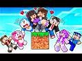 SEVGİLİ TEK BLOKTA HAYATTA KALMAYA ÇALIŞTIM - Minecraft