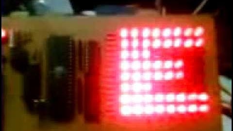 8X8 Dotmatrix Scrolling LED display